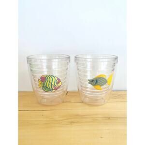 12 oz Tervis Tumblers Embroidered Fish Double-Wall BPA Free Insulated Tumbler